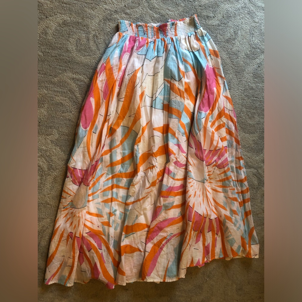 Anthropologie Maeve Vibrant Maxi Skirt